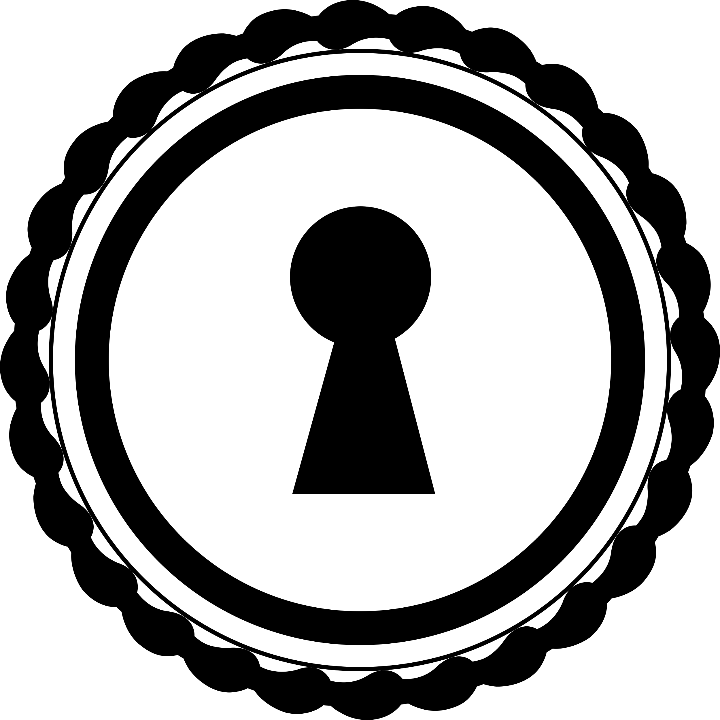 Keyhole In A Circular Shape Contour Svg Vector Free Vectors